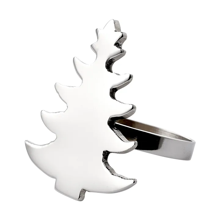 Trilla napkin ring - Silver-coloured, 5x4x5.5 cm - Lene Bjerre