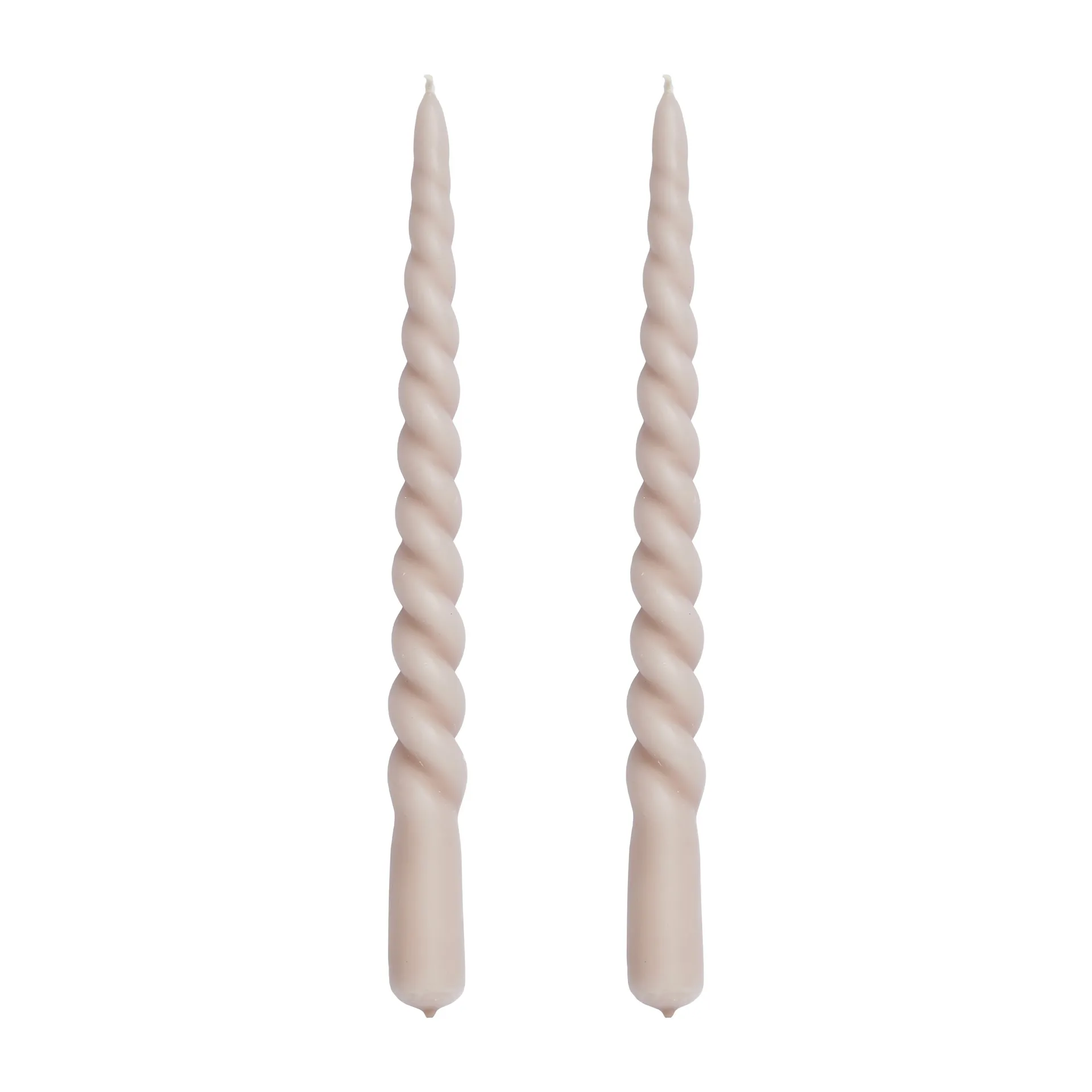 Twisted candle 25 cm 2-pack, Bark Lene Bjerre