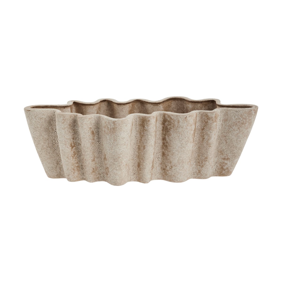 Lene Bjerre Valina flower pot H13.5 cm Linen | Scandinavian Design | Flower pots | Beige