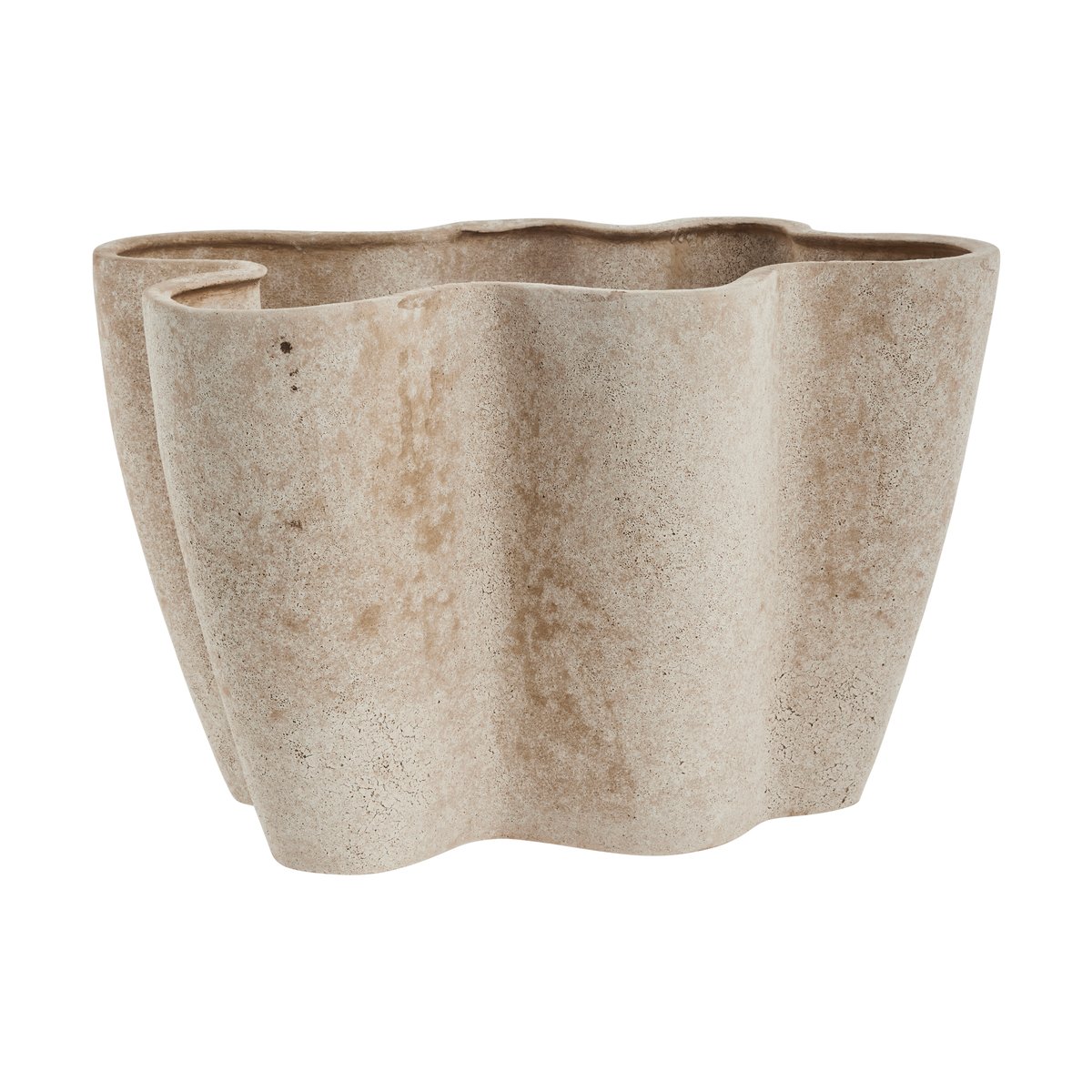 Lene Bjerre Valina flower pot H21 cm Linen | Scandinavian Design | Flower pots | Beige