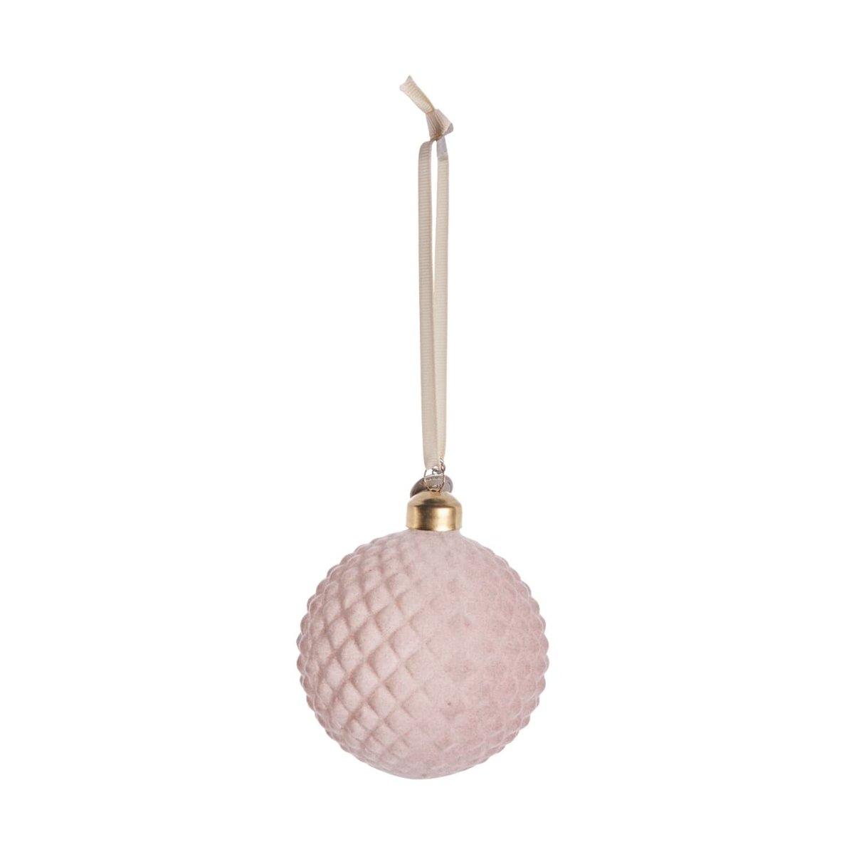 Lene Bjerre Velvitie bauble o8 cm Powder, mesh | Scandinavian Design | Christmas decorations | Grey