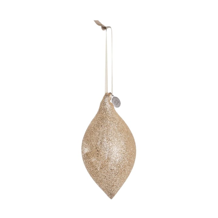 Velvitie Christmas tree decoration 14 cm, Light gold Lene Bjerre