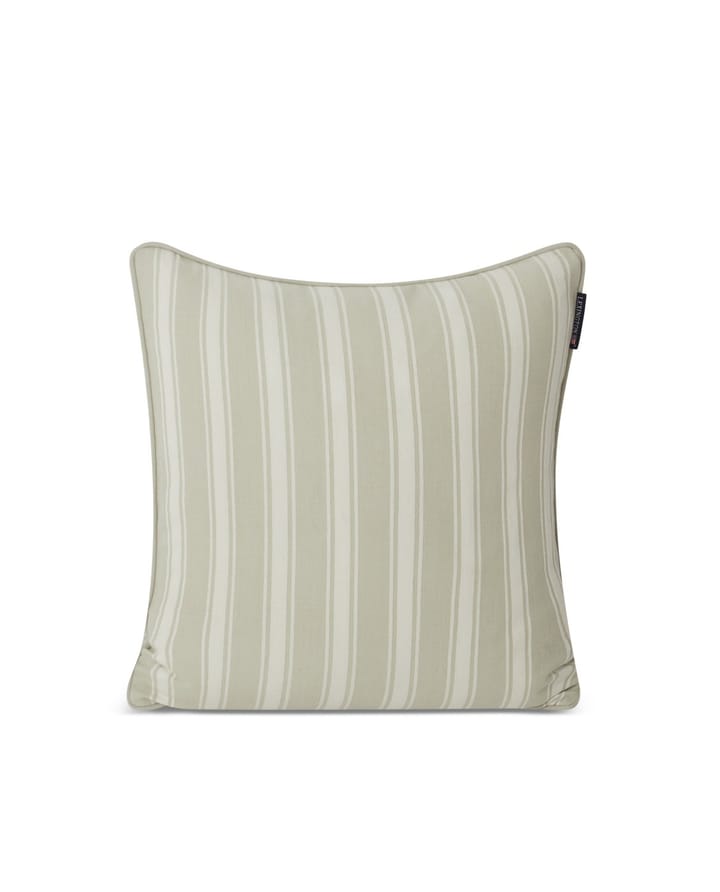All Over striped pillowcase 50x50 cm - Gray-green white - Lexington