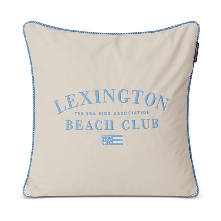 Beach Club Embroidered pillowcase 50x50 cm, Beige-blue Lexington