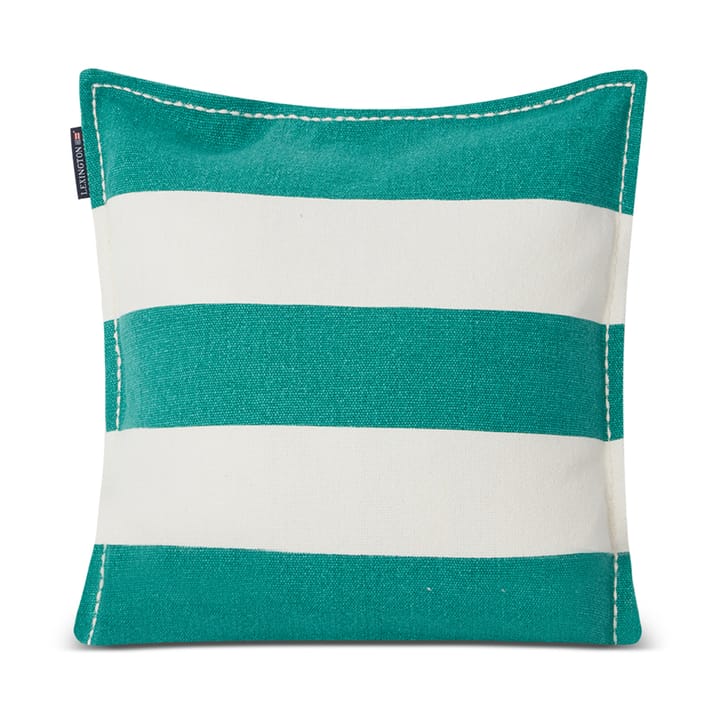 Blid Stripe Printed pillowcase 50x50 cm - Green-white - Lexington