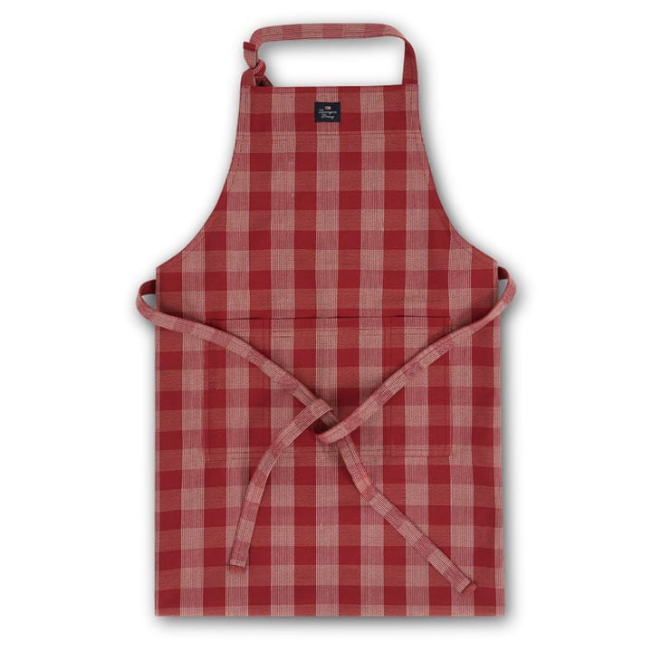 Checked apron - red-white - Lexington