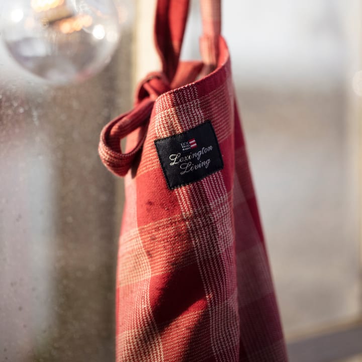 Checked apron - red-white - Lexington