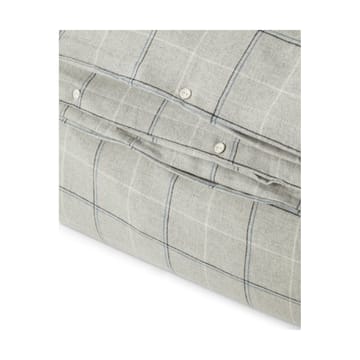 Checked Cotton Flannel duvet cover 150x210 cm - Light grey-dove - Lexington