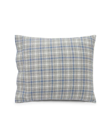 Checked Cotton Flannel pillowcase 50x60 cm - Grey-blue - Lexington