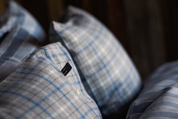 Checked Cotton Flannel pillowcase 50x60 cm - Grey-blue - Lexington
