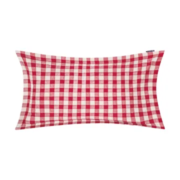 Checked Cotton Flannel pillowcase 50x90 cm - Red-light beige - Lexington