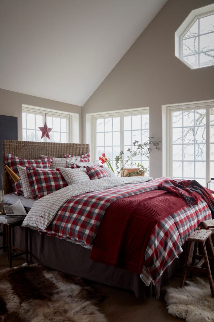 Checked Flannel bed linen set, 2x50x60 cm, 220x220 cm Lexington
