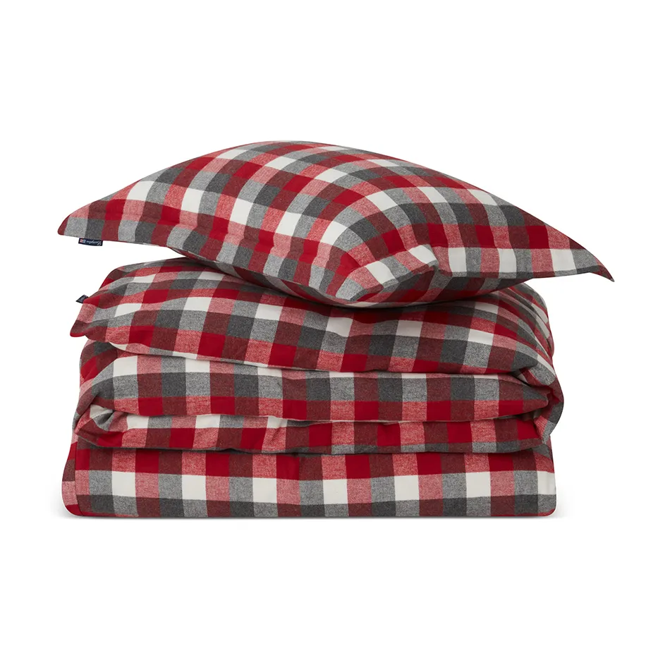 Checked Flannel bed linen set, 50x60 cm, 150x210 cm Lexington