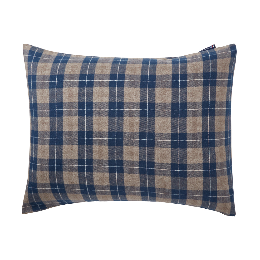Lexington Checked Flannel pillowcase 50x60 cm Denim blue-beige