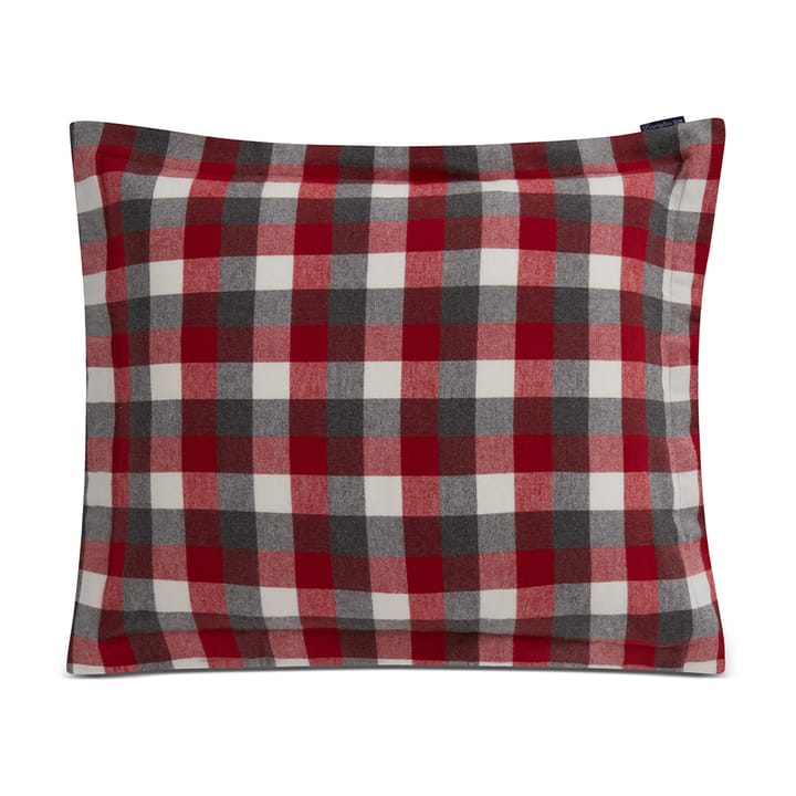 Checked Flannel pillowcase 50x60 cm - Red-dark grey - Lexington