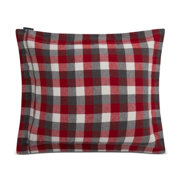 Checked Flannel pillowcase 50x60 cm - Red-dark grey - Lexington