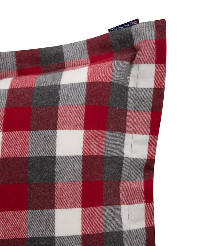 Checked Flannel pillowcase 50x60 cm, Red-dark grey Lexington