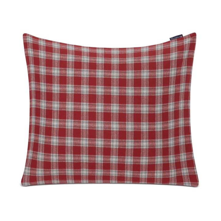 Checked Flannel pillowcase 50x60 cm Red grey white