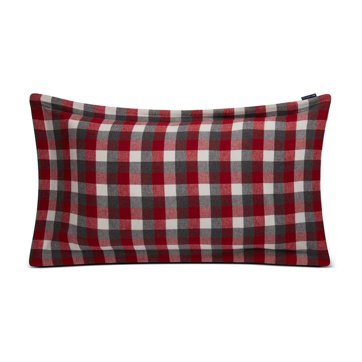 Checked Flannel pillowcase 50x90 cm - Red-dark grey - Lexington