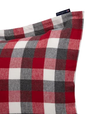 Checked Flannel pillowcase 50x90 cm - Red-dark grey - Lexington