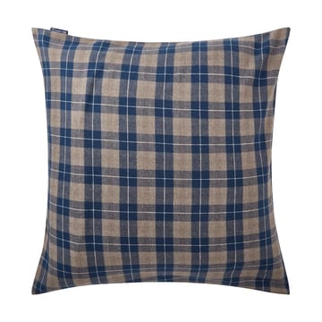 Checked Flannel Pillowcase 65x65 cm - Denim blue-beige - Lexington