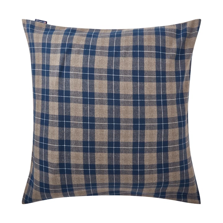 Checked Flannel Pillowcase 65x65 cm, Denim blue-beige Lexington