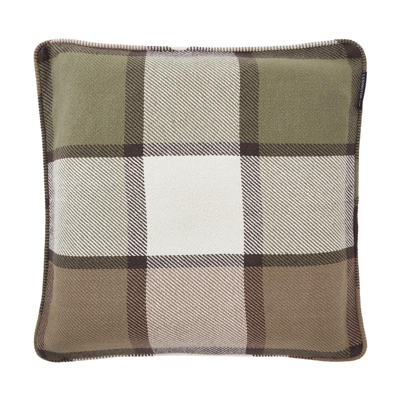 Lexington Checked heavy twill cushion cover 50x50 cm Olive