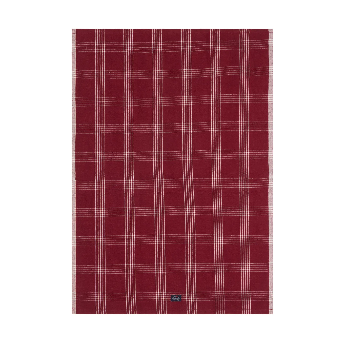 Checked linen/cotton kitchen towel 50x70 cm, Red-white Lexington