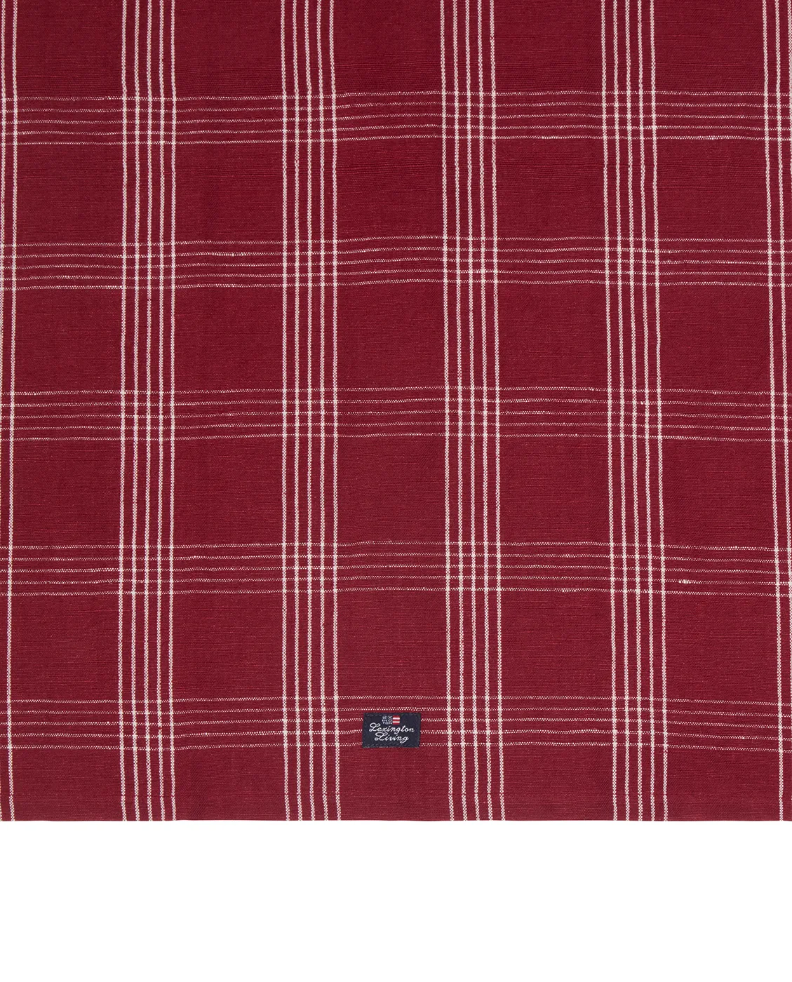 Checked linen/cotton kitchen towel 50x70 cm, Red-white Lexington
