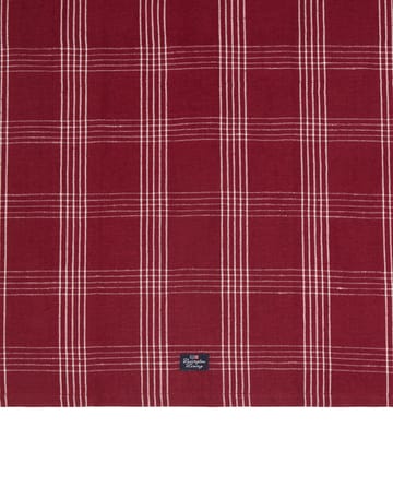 Checked linen/cotton kitchen towel 50x70 cm - Red-white - Lexington