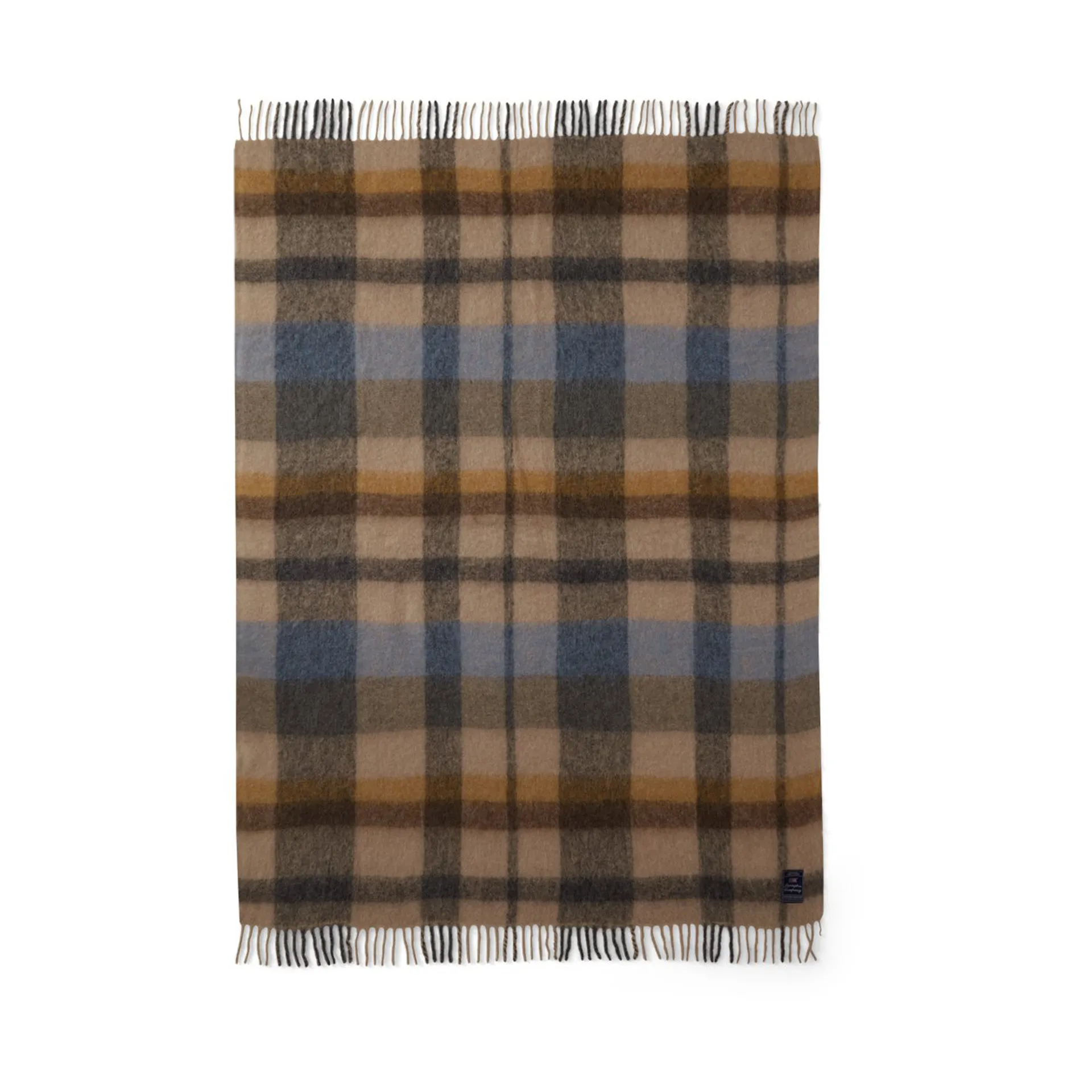 Checked Mohair Mix blanket 130x170 cm, Multi Lexington