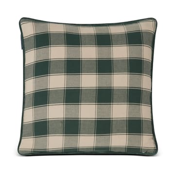 Checked Organic Cotton Canvas cushion cover 50x50 cm - Merry Little Christmas - Lexington