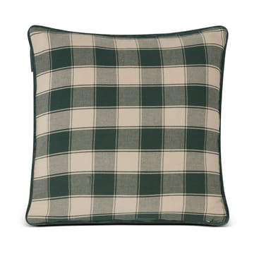 Checked Organic Cotton Canvas cushion cover 50x50 cm - Merry Little Christmas - Lexington