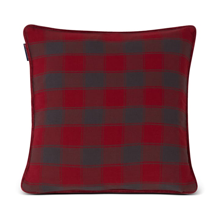 Checked Organic Cotton Canvas cushion cover 50x50 cm - Winter Wonder Land - Lexington