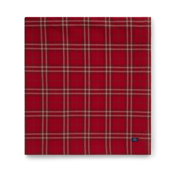 Checked Organic Cotton Oxford tablecloth 180x180 cm, Red-beige-green Lexington