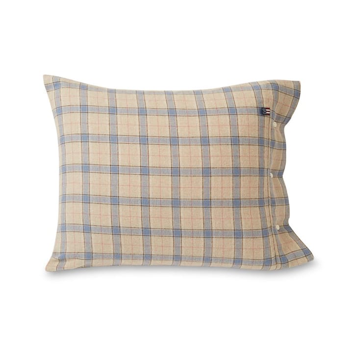 Checked pillowcase cotton 50x60 cm - beige - Lexington