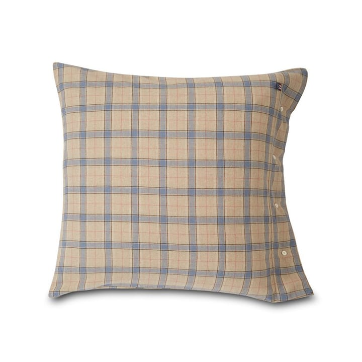 Checked pillowcase cotton 65x65 cm - beige - Lexington