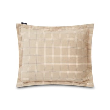 Checked pillowcase cotton-cashmere 50x60 cm - beige - Lexington