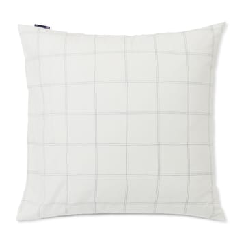Checked pillowcase cotton-lyocell 65x65 cm - Off white-dark blue - Lexington