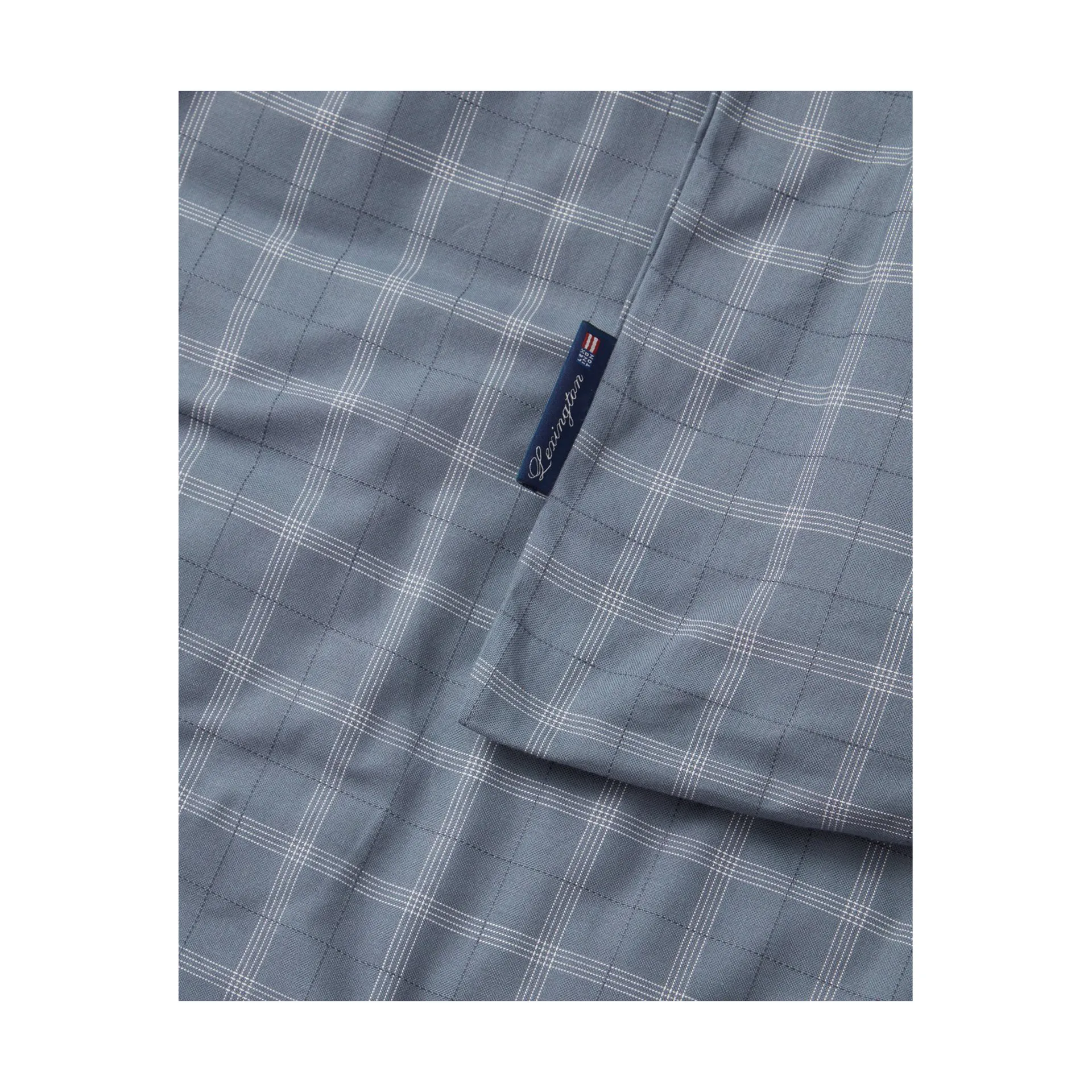 Checked Pinpoint Oxford duvet cover 150x210 cm, Dove Lexington