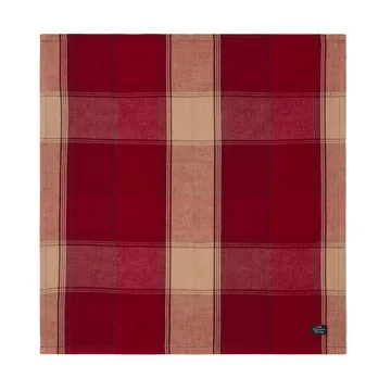 Checkedlinen-cotton servet 50x50 cm - Red-beige - Lexington