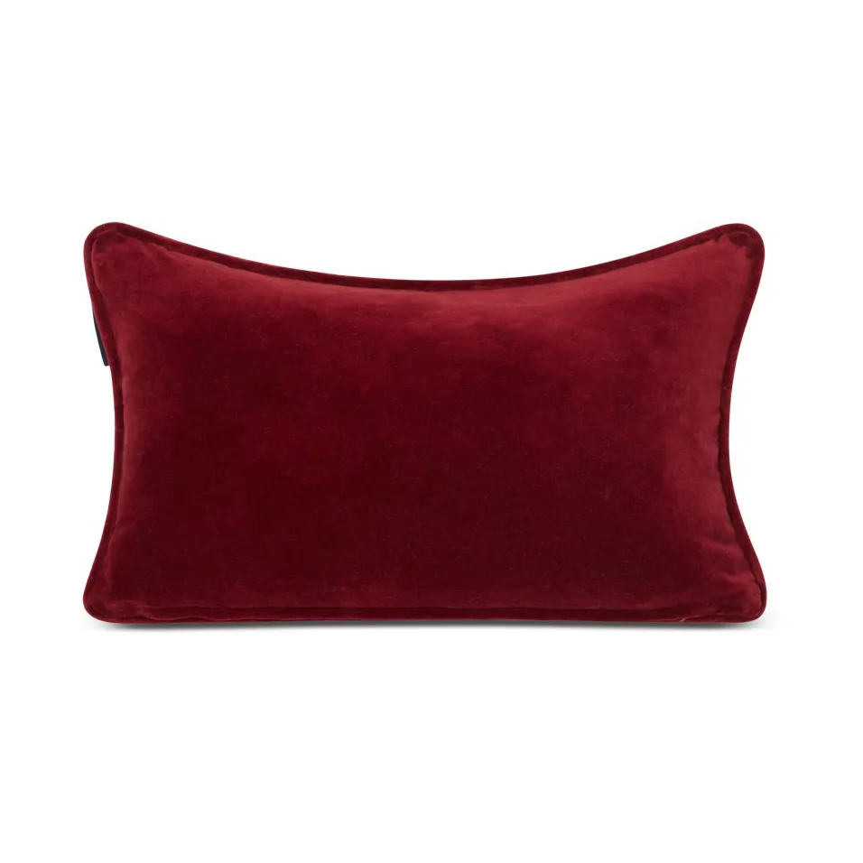 Christmas Organic Cotton Velvet cushion 30x50 cm, Red Lexington