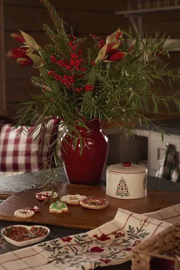 Christmas Tree biscuit tin - Multi, 13.5x10 cm - Lexington