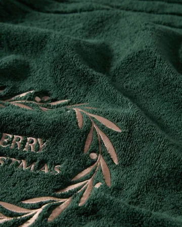 Christmas Wreath towel - Juniper green, 50x70 cm - Lexington