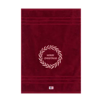 Christmas Wreath towel - Wine, 50x70 cm - Lexington