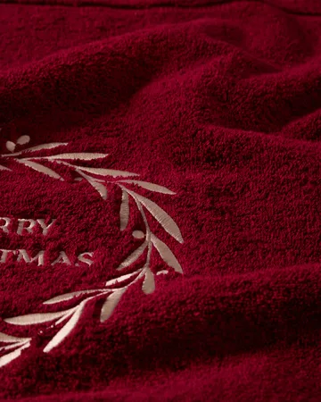 Christmas Wreath towel - Wine, 50x70 cm - Lexington