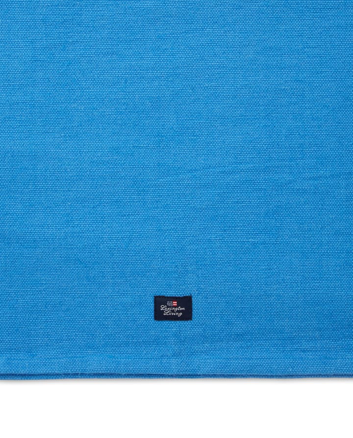 Cotton Jute Runner with Side Stripes 50x250 cm, Blue-white Lexington