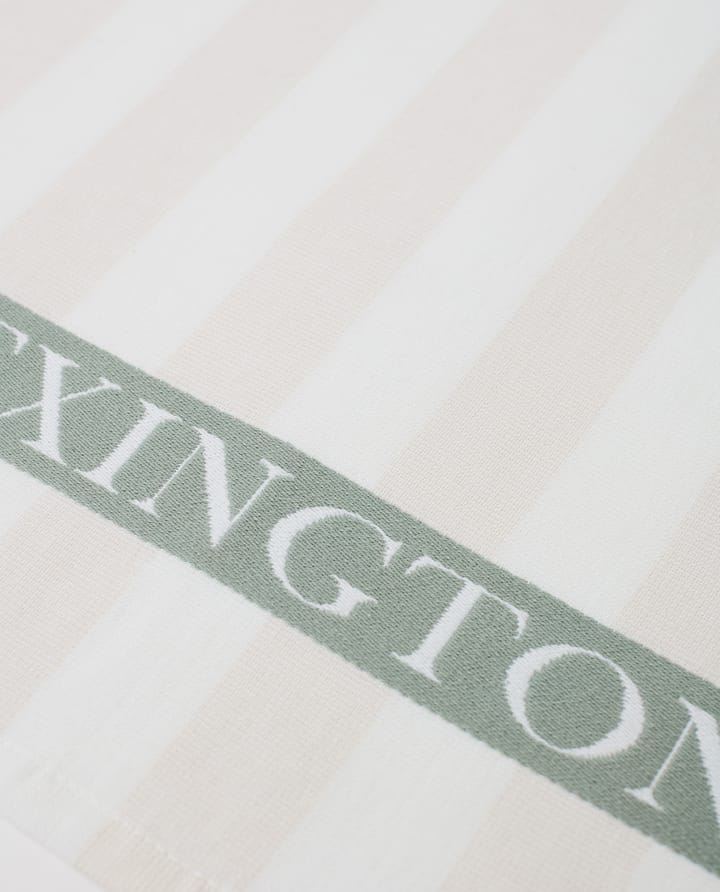 Cotton Terry Logo kitchen towel 50x70 cm, Light beige-white-green Lexington