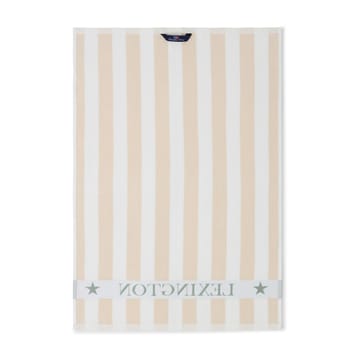 Cotton Terry Logo kitchen towel 50x70 cm - Light beige-white-green - Lexington