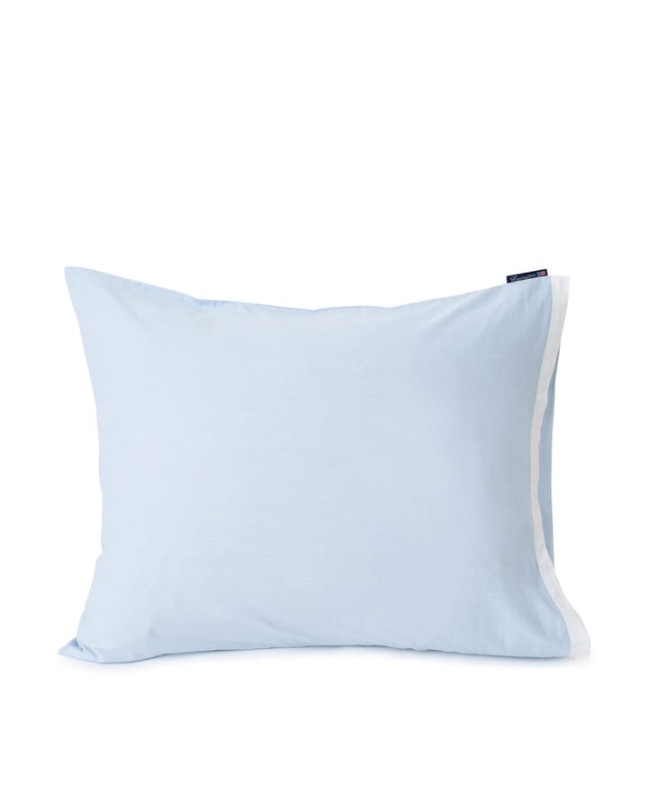 Cushion cover Contrast cotton Chambray 65x65 cm, Blue-white Lexington